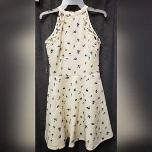 No Boundaries White Dress w/ Blue Flowers NWT Many Sizes Available!!